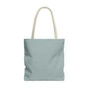 Chic Polka Dot Tote Bag - Aqua Blue Reusable Shopping Bag