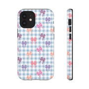 Cute Bow Pattern iPhone Case - Tough Cases for Girls & Women