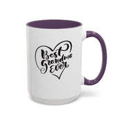 Best Grandma Ever Accent Coffee Mug - Perfect Gift for Mother's Day and Grandparent Celebrations