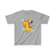 Kids Dinosaur Party Tee - Colorful Celebration Shirt for Birthday Fun