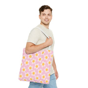 Cute Daisy Print Tote Bag for Spring Outings