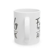 Family Makes This House a Home Ceramic Mug - 11oz/15oz - Perfect Gift for Family Gatherings and Home Decor