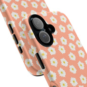 Floral Tough Phone Case with Daisy Design