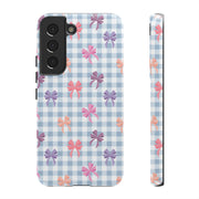 Cute Bow Pattern Tough Samsung Galaxy Phone Case - Stylish Protective Cover for Everyday Use