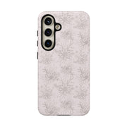 Floral Tough Samsung Galaxy Phone Case - Durable Design for Nature Lovers