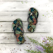 Tropical Paradise Flip Flops - Comfortable Summer Sandals for Beach Days