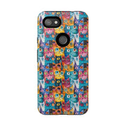 Colorful Cat Google Pixel Phone Case - Tough Cases for Pet Lovers