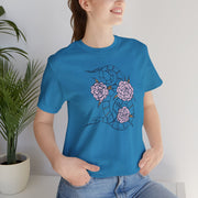 Floral Snake Unisex Jersey Tee - Vibrant Graphic T-Shirt