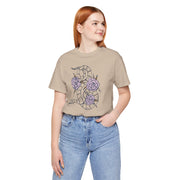Botanical Snake Unisex Jersey Tee - Stylish Floral Design for Nature Lovers