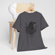 Devoted Raven Floral Unisex Heavy Cotton Tee