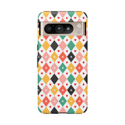 Colorful Diamond Pattern Google Pixel Phone Case - Tough Cases