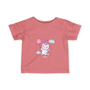 Cute Unicorn Infant Tee with Balloon - Perfect Gift for Birthdays and Celebrations