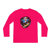 Youth Skateboarding Panda Long Sleeve Tee - Fun and Sporty Design for Active Kids