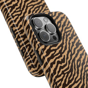 Wild Tiger Print Tough Phone Case – Durable Protection for Adventurers