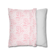 Inspirational Love Pillowcase - Soft Spun Polyester Square Cushion with Heart Design