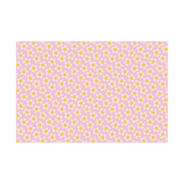 Cheerful Floral Gift Wrap Paper | Pink Daisy Design for Any Occasion