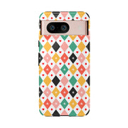 Colorful Diamond Pattern Google Pixel Phone Case - Tough Cases