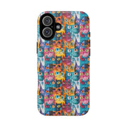 Playful Cat iPhone Case - Tough & Colorful Design