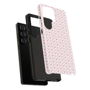 Stylish Samsung Galaxy Phone Case with Pink Ribbon Design