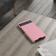 Pink Heart Pattern Tough Google Pixel Phone Case - Cute and Durable Protection