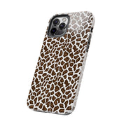 Stylish Leopard Print Tough Phone Case - Durable Protection for Your Device