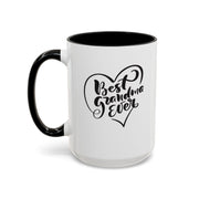 Best Grandma Ever Accent Coffee Mug - Perfect Gift for Mother's Day and Grandparent Celebrations