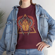 Bohemian Graphic Unisex Heavy Cotton Tee – Vintage Beetle Design