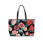 Floral PU Leather Shoulder Bag - Stylish and Functional Tote for Everyday Use