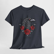 Devotree Unisex Heavy Cotton Tee - Vintage Eagle & Roses Graphic Shirt