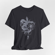 Botanical Snake Unisex Tee - Trendy Graphic T-Shirt for Nature Lovers