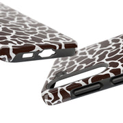 Giraffe Print Tough Phone Case - Stylish & Durable Protection for Animal Lovers