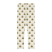 Buzzing Bee Kids Leggings - Cute Insect Print for Playful Comfort