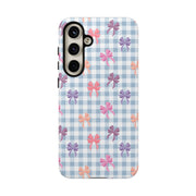 Cute Bow Pattern Tough Samsung Galaxy Phone Case - Stylish Protective Cover for Everyday Use