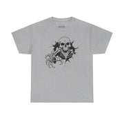 Skeleton Graphic Unisex Heavy Cotton Tee - Perfect for Halloween & Casual Wear