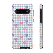 Cute Bow Pattern Tough Samsung Galaxy Phone Case - Stylish Protective Cover for Everyday Use
