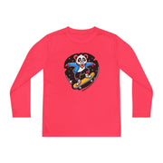 Youth Skateboarding Panda Long Sleeve Tee - Fun and Sporty Design for Active Kids