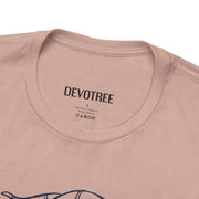 Serpent and Flower Graphic Unisex Tee - Nature-Inspired Design