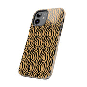 Wild Tiger Print Tough Phone Case - Stylish and Durable
