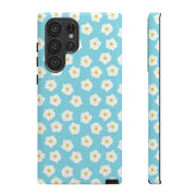 Floral Tough Samsung Galaxy Phone Case - Daisy Design for Summer Vibes
