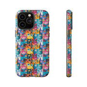 Playful Cat iPhone Case - Tough & Colorful Design