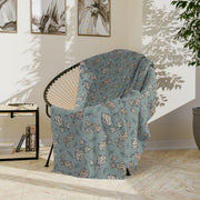 Cozy Velveteen Microfiber Blanket with Floral Pattern | Perfect for Home & Gifting