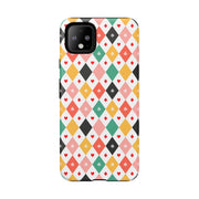 Colorful Diamond Pattern Google Pixel Phone Case - Tough Cases