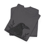 Devoted Raven Floral Unisex Heavy Cotton Tee