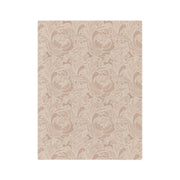 Elegant Floral Velveteen Microfiber Blanket - Luxurious Soft Throw for Cozy Evenings