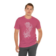 Eco-Friendly Nature Art Unisex Jersey Tee - Botanical Design