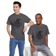 Devoted Raven Floral Unisex Heavy Cotton Tee