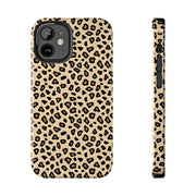Leopard Print Tough Phone Case - Stylish Protection for Your Device