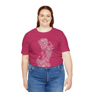 Eco-Friendly Nature Art Unisex Jersey Tee - Botanical Design