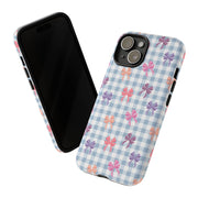Cute Bow Pattern iPhone Case - Tough Cases for Girls & Women