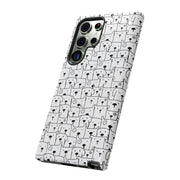 Cute Dog Pattern Samsung Galaxy Phone Case - Tough Cases for Pet Lovers